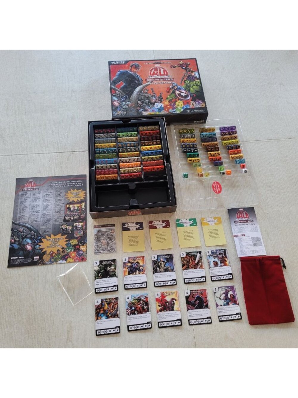 Wizkids Marvel Age Of Ultron Dice Masters Expanded With 25 Cards 236 Dice